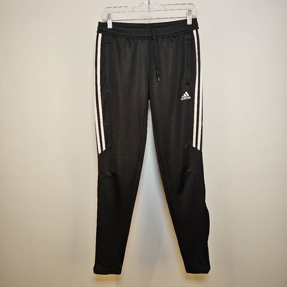 Adidas climacool black with white stripes track pant joggers size S US - Picture 2 of 7